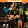 12pcs 12 Inch Bar Spoon, Muddler, Stainless Steel Cocktail Mixing
