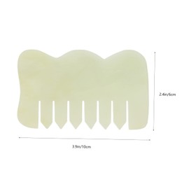 Baluue Jade Massager Comb Scalp Massager Combs Natural Stone for Hair Scalp Face Skin Care Tool Easy to Carry