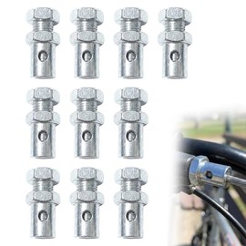 Jetstream Throttle Cable Nipple Screw Nipple, 2.5 mm Screw Nipple Brake Cable, Nipple Screw Coupling Brake Throttle Cable, Suitable for Bicycles, Motorcycles, Scooters, Go Karts, Lawn Mowers, Pack of