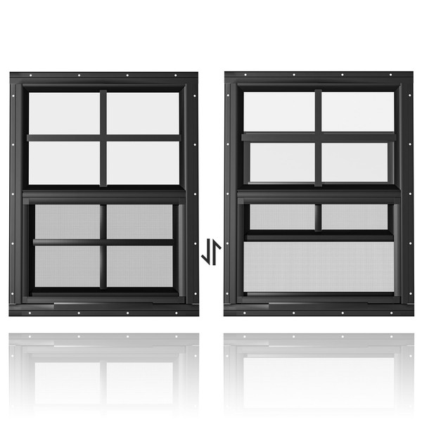 WRISIN 2 Pack Shed Windows 24" W x 27" H