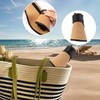 Eigso Sun Protection Straw Visor Hat Resienhut Ponytail Cap Beach