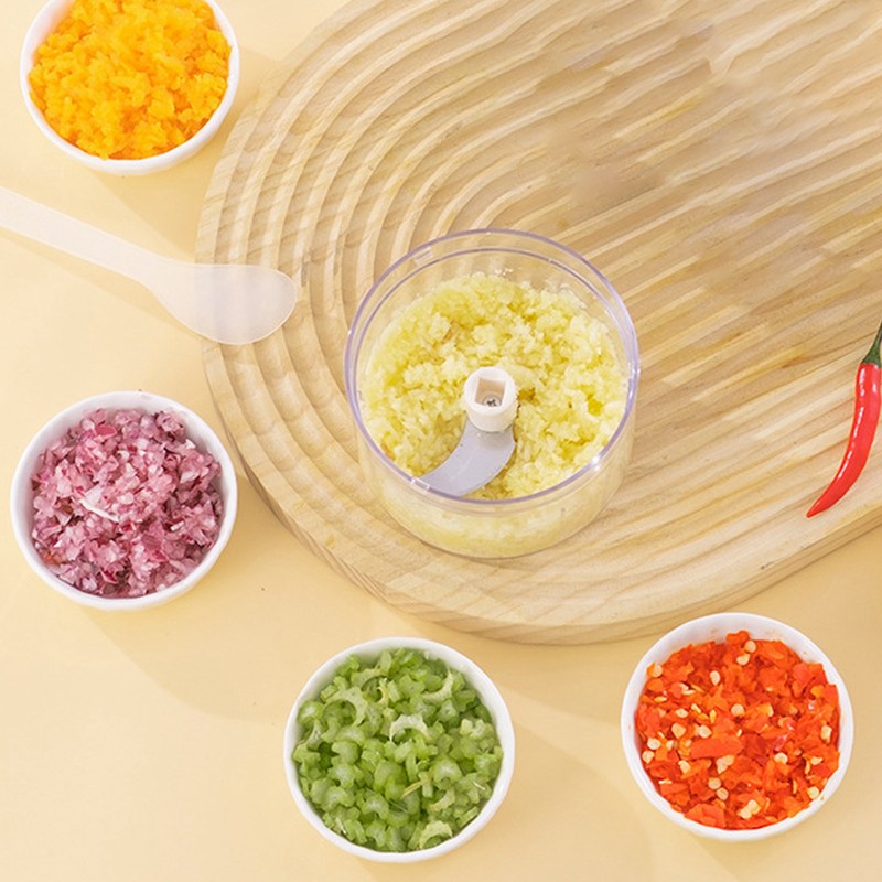 4 in 1 Electric Garlic Chopper Cordless Rechargeable Handheld Kitchen