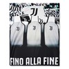 Juventus - Telo Copridivano, Plaid Ufficiale Bianconero, Coperta Proteggi Divano,