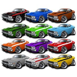 1973 1974 Plymouth Roadrunner Muscle Car-toon No Parking Sign