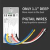 Zooz Z-Wave Long Range Double Switch (White) ZEN30 800LR for