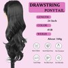 Samtress Ponytail Extension 24 Inch Drawstring Ponytail Extension for Women