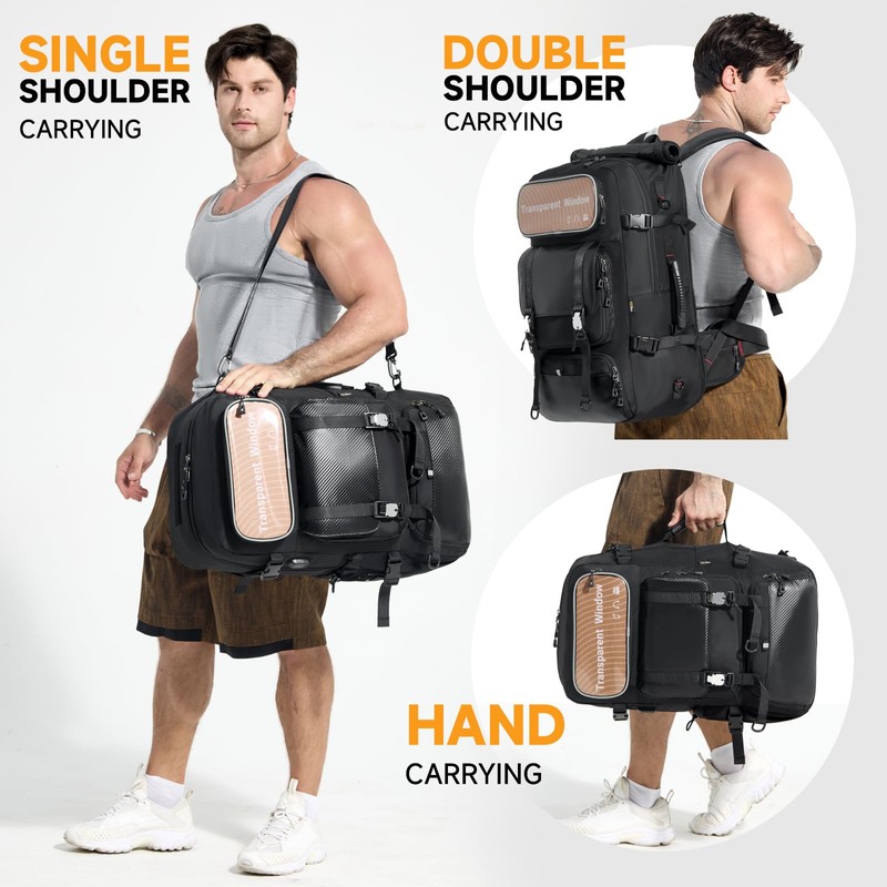 RoyalAnt Travel Backpack for Men,60L Carry On Luggage Backpack with