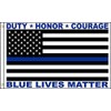 AES Blue Lives Matter Thin Blue Line Police Honor Duty