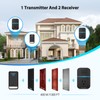 TECKNET Wireless Doorbells for Home, Waterproof Classroom Door Bell Ringer