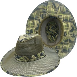 Qwave Safari Hats - Packable Mesh Sides Fishing Hat - 3 Color Options - Outdoors Tribe Sun Hat for Women or Men, Green