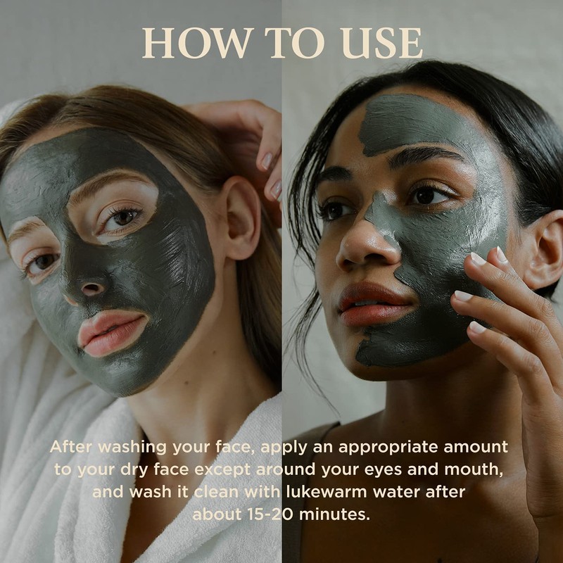 BRMUD Boryeong Mud Clay Face Mask, Pore Reducer & Minimizer,