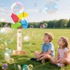 Dayinkes Bubble Machine for Kids, Rechargeable Bubble Wands with LED