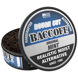 1 Can, BaccOff Mint Rough Cut, Black Tea Base with Bold, Icy Mint Flavor