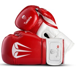 Twisto Boxing Gloves Sparring X7 (10 oz, Red/White)