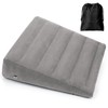 Inflatable Wedge Pillow for Sleeping, Portable Travel Wedge Pillow for