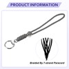 LUMLLSAJI Paracord Lanyards - 3 Pcs Braided Necklace Key Chains