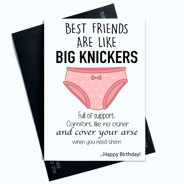 Peachy Antics Funny Birthday Card For Best Friend Best Friends