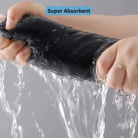 RJP Giant Twisted Loop Microfibre Towel - Fast Streak-Free Car Drying & Detailing Cloth - XL 60cm x 40cm 1400gsm (XL)