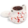 Tea Forte Fiore Sakura Cherry Blossom Ceramic Teapot with Removable