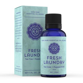 Laundry Essential Oil Blend: Use with Wool Dryer Balls or Oil Diffuser Elevate Your Laundry with All-Natural Aromatherapy Scents | 1 Fl oz (1 Fl Oz, Fresh Laundry)
