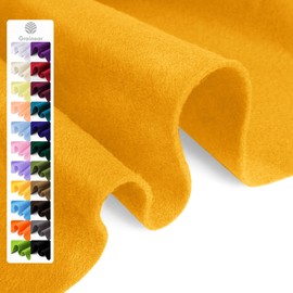Gold Soft Felt Fabric Sheet, 18" x 36", 1.6mm Thick - Premium Craft Felt for Sewing, DIY Projects, Embroidery, Decoration - Durable & Fade Resistant