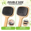 Bath Brush with Long Bamboo Handle, Soft Bristles (21.65 inch)