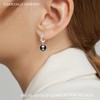 GLESOS Composite Pearl Earrings Round Ball Pearls Earrings Hypoallergenic Imitation