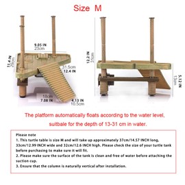 AFGSsm Turtle Dock, Turtle Island, Turtle Platform, Water Turtle Platform (Size: M)