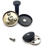 Pack of 4 Coat Hooks, Black, Round, Stainless Steel, Towel