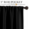 RYB HOME - Cortinas opacas de 54 pulgadas para sala