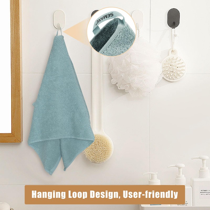 SEMAXE Bath Towel for Bathroom, 100% Cotton Towel with Hanging