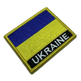 BP0408NV01 Flag Ukraine Patch Embroidery Closure Contact