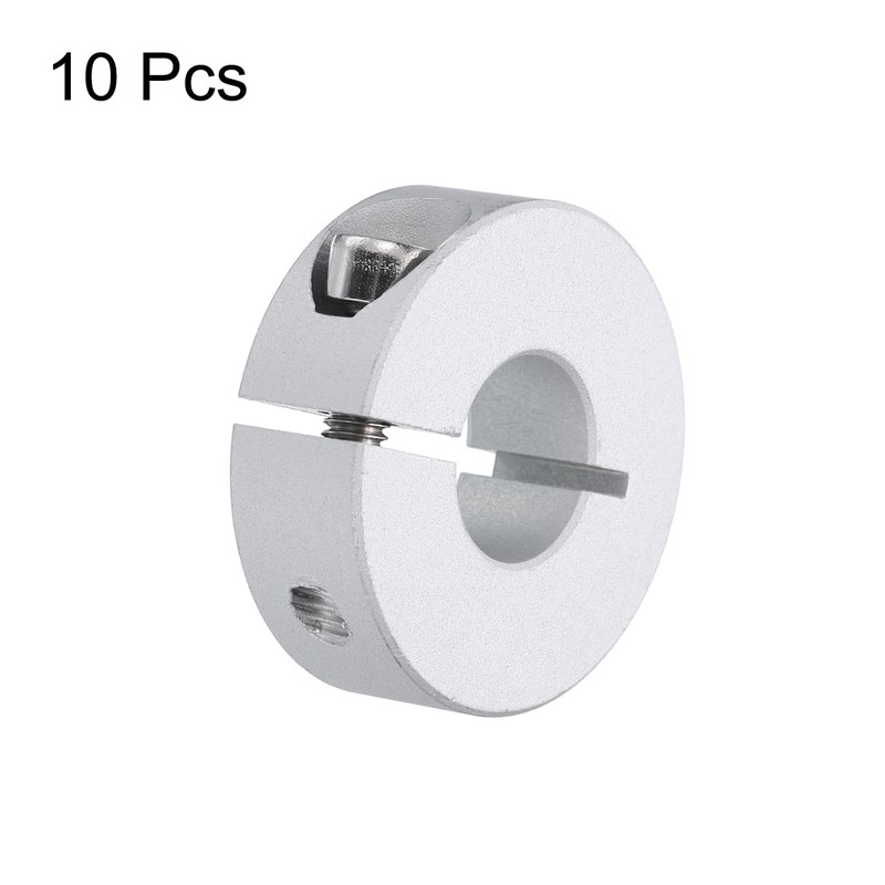 sourcing map 10pcs Single Split Clamp-On Shaft Collar 12mm Bore