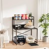 okcomuy Large Self Cleaning Litter Box Table with Storage Shelf,