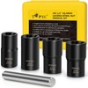 Topec 5PCS Lug Nut Extractor Set, 1/2-Inch Drive Wheel Lock