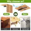 Telescopic Slide Rails & Hinges for Extendable Table - Invisible