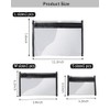 3 Pack Clear Makeup Bags - Organize Your Essentials in