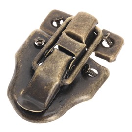 Dophee 4PCS Box Latch, Antique Toggle Catch Latch Clasp Bronze Buckle Locks with 16 Screws for Jewellery Wooden Box Gift Case Wardrobe Toolbox