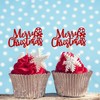 24 piezas de decoración para cupcakes con bastón de Navidad