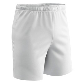 CHAMPRO Mark Lightweight Soccer Shorts, White, Medium