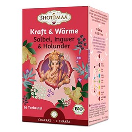 Shoti Maa BioAyurvedaTee Kraft Heat Sage Ginger Elderberry g, Elderflower, 32 g