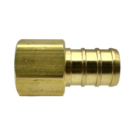 GRIDTECH (2 Pack) Brass 1/2” PEX to 1/4” FNPT Female Connector Fitting, Lead-Free Adapter Heavy-Duty High-Pressure Support, Rust and Corrosion Resistant