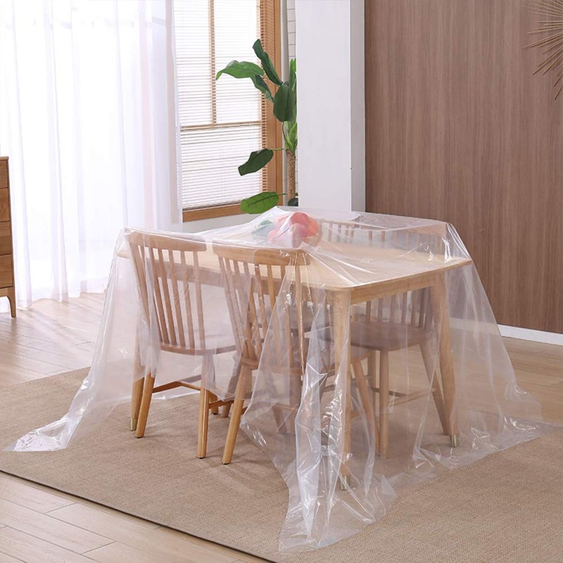 YapitHome Transparent Plastic Sofa Dust Covers Waterproof Sofa Cover Sofa
