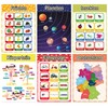LIKARTO® 12 Educational Montessori Learning Posters A4 - Extra Thick