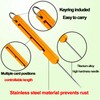 Phowedaer Portable Titanium Toothpicks,Retractable Toothpicks Reusable Pocket Metal Toothpick with