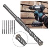 APACALI 9 Piece SDS Plus Masonry Drill Bit Set 3/16"