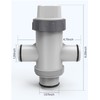POOLHACKER Dual Split Hose Plunger Valve, Above Ground Pool Parts,