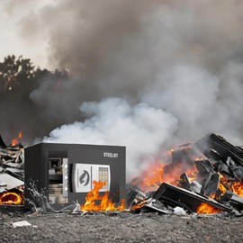 STEELIST 0.8 Cubic Small Safety Box, Fireproof Safe with Fireproof Money Bag, Fire Proof Safe for Home Documents, Digital Cabinet Safes for Money, Pistols, Valuables, Wall Mounted Safes