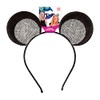 Widmann 86866 Mouse Ears with Silver Rhinestones Headband Theme Party