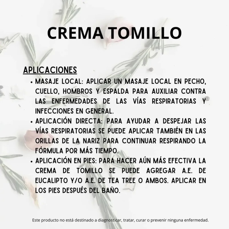 Crema De Tomillo Chemisette